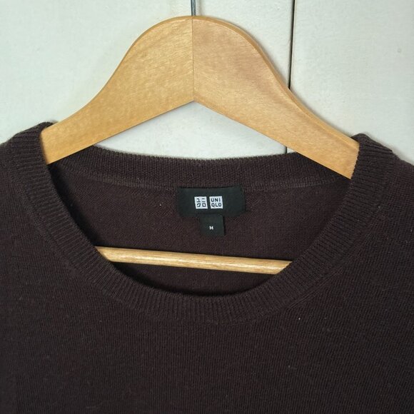 Uniqlo Crewneck Sweater, Dark Brown - Picture 3 of 3